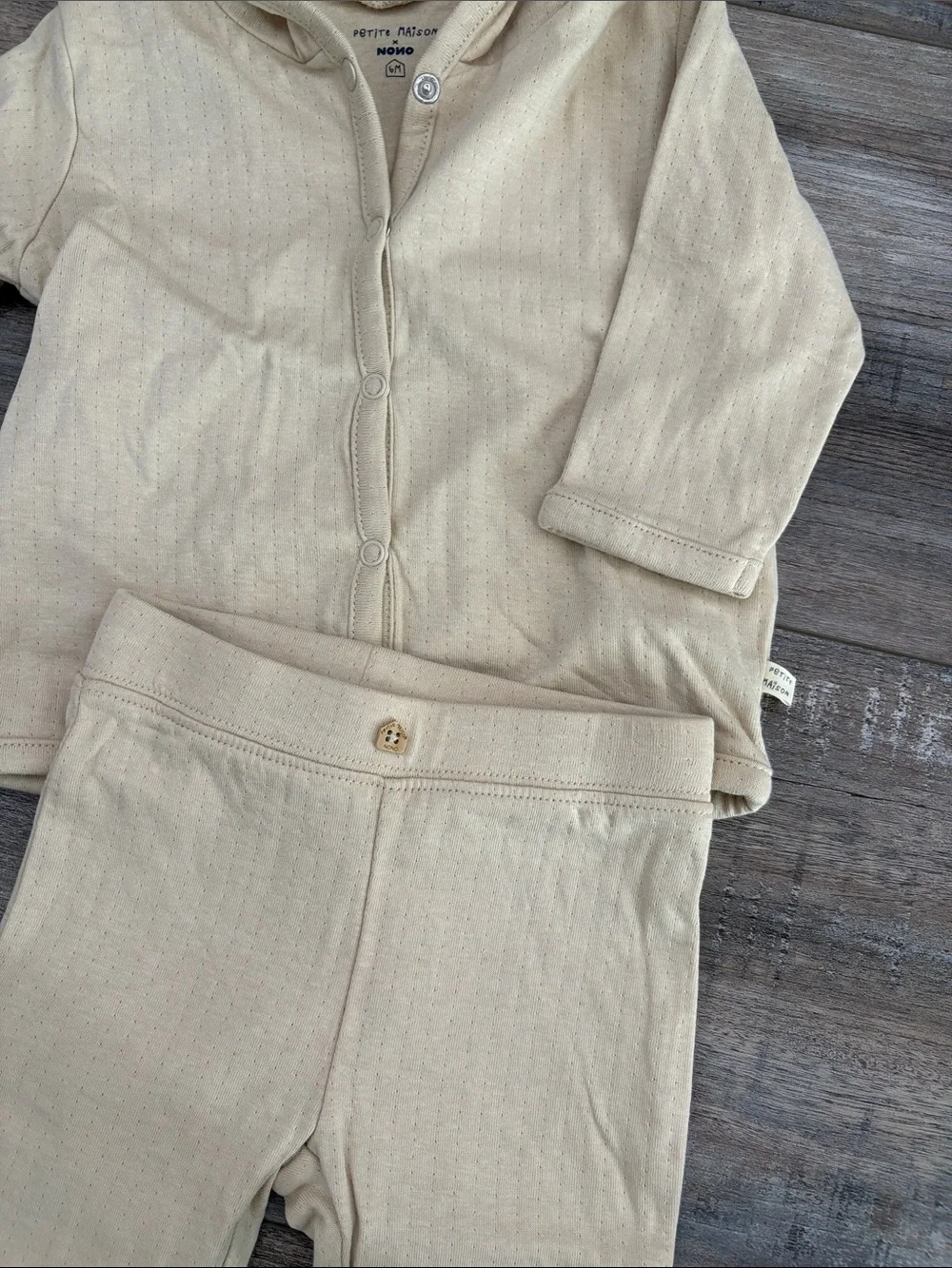 Petite Maison x NoNo 2 Piece Organic Cotton Baby Outfit 6 months